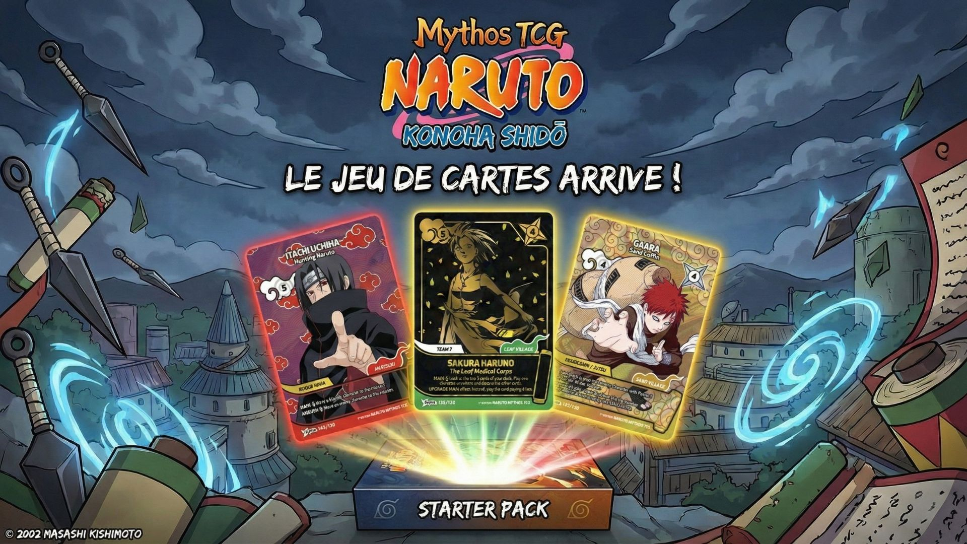 Naruto mythos TCG : la date de sortie est officielle, rendez-vous le 13 mars 2026