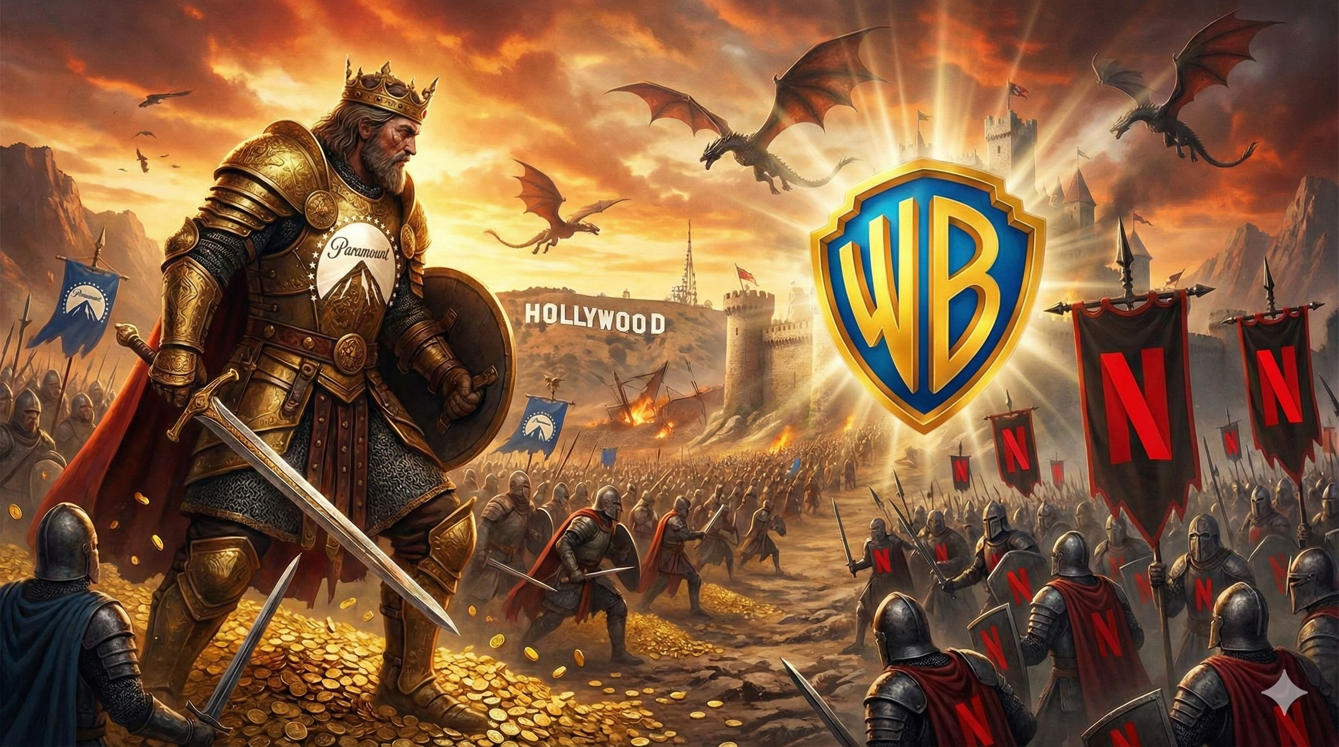 Guerre des Titans : Paramount lance une OPA hostile sur Warner Bros. pour contrer le deal historique de Netflix