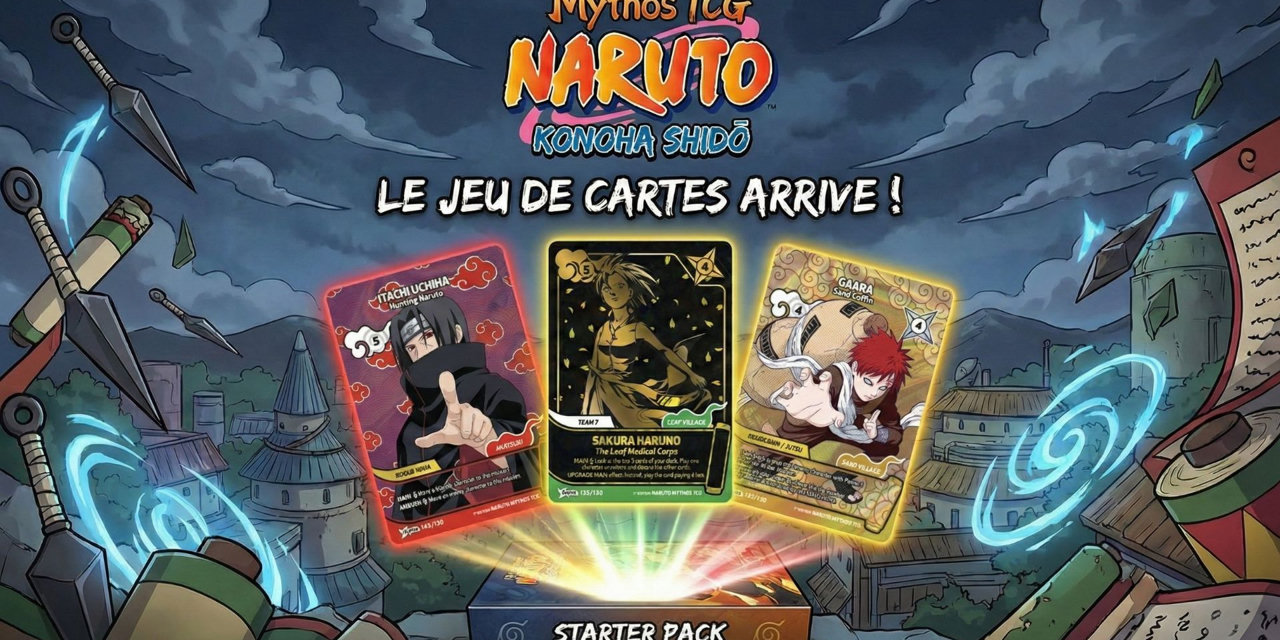 Naruto mythos TCG : la date de sortie est officielle, rendez-vous le 13 mars 2026