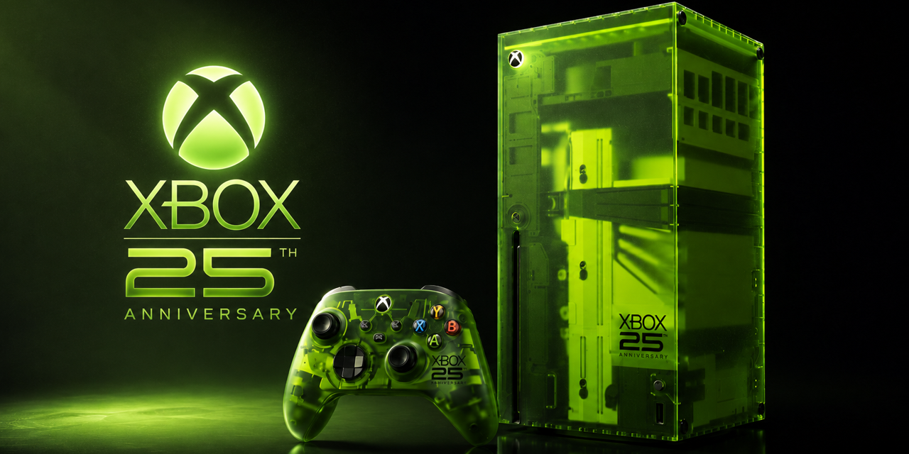 Xbox fête ses 25 ans avec une Series X translucide vert OG