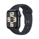 Smartwatch  Apple Watch SE (2ᵉ génération, 2023) - 44 mm GPS  - boîtier en aluminium et Bracelet Sport Minuit