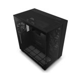 NZXT H9 Flow noir boîtier Gaming moyen-tour ATX - avant et latéral en verre trempé - Compatible radiateur 360 mm