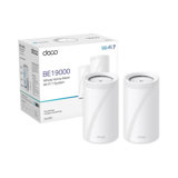 TP-Link Deco WiFi 7 Mesh BE19000 tri-Bande Deco BE85(2-Pack), Port Ethernet/Fibre 10 Gbit/s, Vitesse WiFi jusqu'à 19 Gbit/s