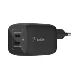 Belkin Chargeur secteur double port USB-C 65 W pour iPhone 14, 13, Pro, Pro Max, Mini, iPad Pro, MacBook, Galaxy S23, S22 et autres