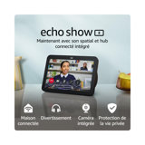 Echo Show 8 (Nouvelle génération) | Écran tactile HD connecté avec son spatial, hub connecté intégré et Alexa | Anthracite