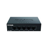 D-Link DGS-105GL Commutateur de bureau Gigabit non géré 5 ports sans ventilateur, profil bas, boîtier en métal, Plug-and-Play, 802.3az EEE