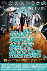 this giant papier-mâché boulder is actually really heavy