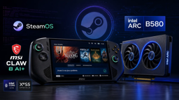 SteamOS commence à tourner sur du matériel Intel, dont la MSI Claw 8 AI+ et une carte Arc B580