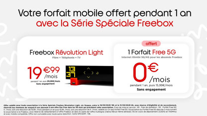 Free frappe fort avec une offre inédite : Freebox et forfait mobile en duo gagnant