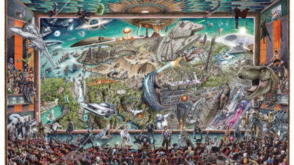 Trouverez-vous les 130 films présents dans cet oeuvre d'art ?