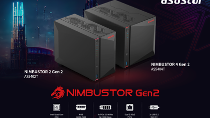 ASUSTOR présente sa nouvelle gamme de NAS Nimbustor Gen 2, performances et capacités améliorées au RDV