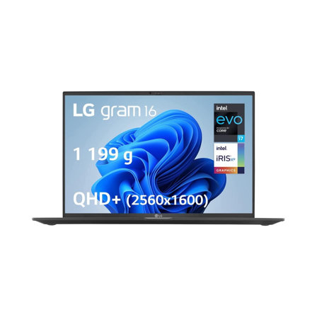 PC Portable 16" - LG Gram 16Z90R-G.AD75F - Intel® Evo™ i7-1360P, RAM 32Go, SSD 512Go - écran IPS QHD+