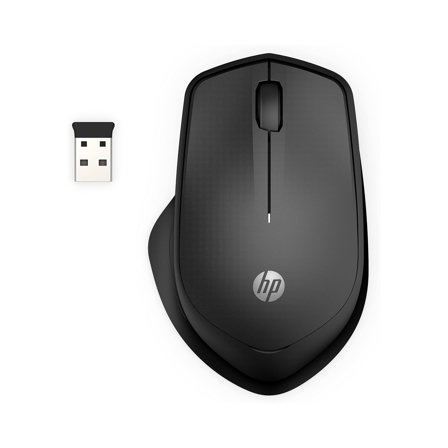 HP - PC Souris Silent 280 M sans Fil, Technologie LED Bleue, réduction du Bruit jusqu'à 90%