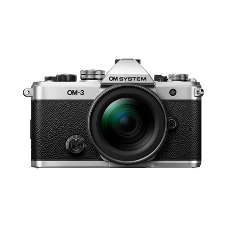 Appareil photo hybride Om System OM 3 Argent + Objectif M.Zuiko Digital 12 45 mm