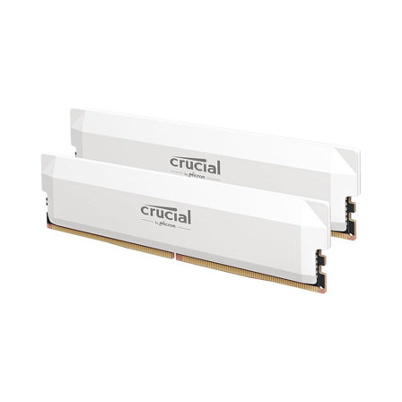 Crucial Pro RAM DDR5 32Go Kit (2x16Go) 6000MHz CL36, Intel XMP 3.0 / AMD Expo - Blanc