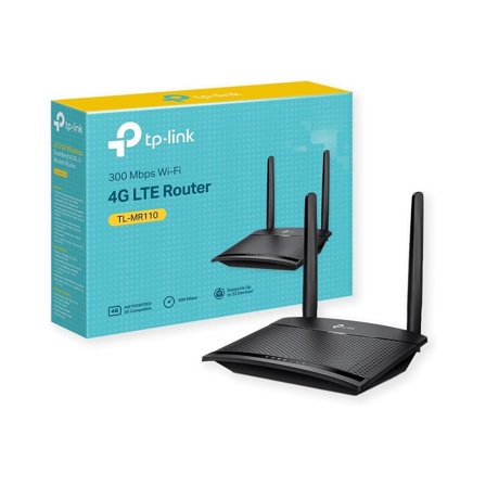 Routeur 4G LTE TP-Link TL-MR110  WiFi N300Mbps, 4G CAT4 Vitesse Jusqu'à 150Mbps, 2 x SMA pour Antenne Externe