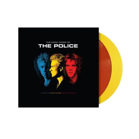 Vinyle Many Faces Of The Police Jaune et Rouge Transparent