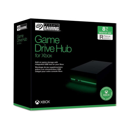Seagate Game Drive Hub 8TB : Disque dur externe certifié Xbox avec éclairage LED RVB et Ports USB-C/A