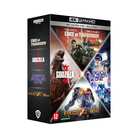 Edge of Tomorrow + Ready Player One + Pacific Rim + Godzilla [4K Ultra HD + Blu-Ray]