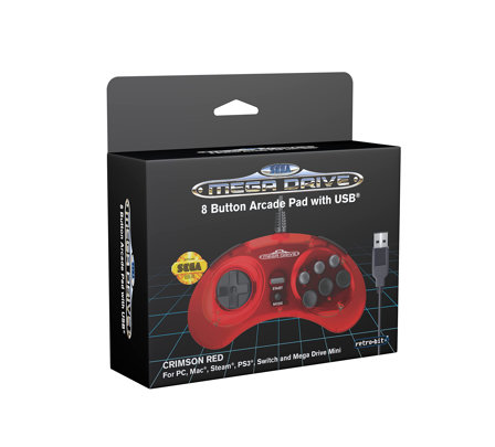 Manette Retro Sega Mega Drive officielle - USB