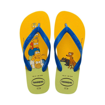 Tongues Mixte - Havaianas Simpsons, Jaune Citron, 33/34