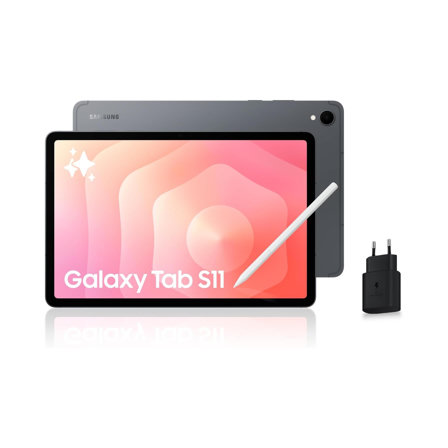 Samsung Galaxy Tab S11 11'' WiFi 256 Go, Tablette Android avec Galaxy AI, DeX, Gris, S Pen et Chargeur Secteur Rapide 25W Inclus, Version FR