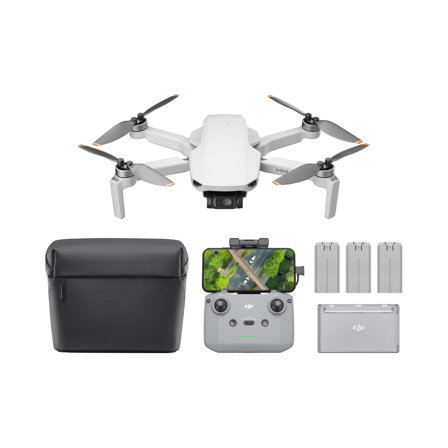Drone DJI Bundle Fly More Mini 4K, Moins de 249 g, Transmission Vidéo sur 10 km