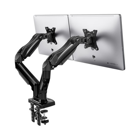 HUANUO Bras pour ecran PC 2 Ecrans de 13 à 30 Pouces VESA 75x75/100x100mm