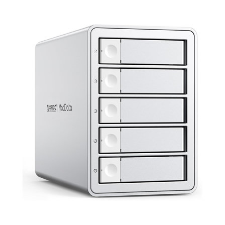 ORICO 5BIG Boîtier de Disque Dur Externe 5 Compartiments pour Disque Dur SATA HDD/SSD 2,5/3,5" jusqu'à 5 x 22 to, Prend en Charge Daisy Chain
