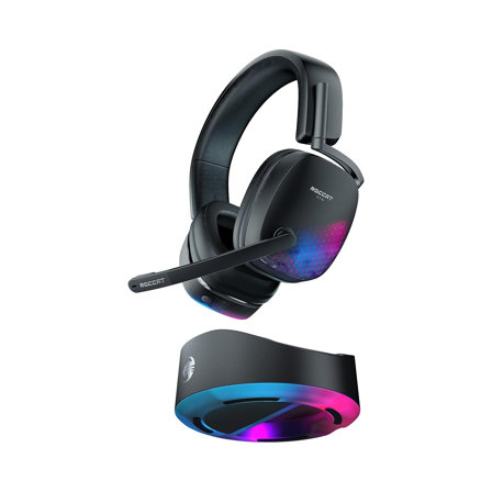 Casque gaming RGB Roccat Syn Max Air -  sans fil avec audio 3D et station