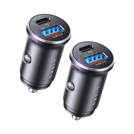 Lot de 2 Chargeurs Voiture USB-C LISEN 54W