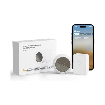 Meross Thermomètre Hygromètre Intelligent à Énergie Solaire