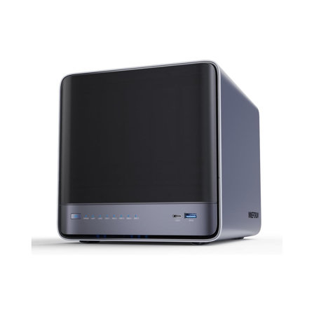 MINISFORUM N5 Air NAS 5 Baies, jusqu'à 174 Go, AMD Ryzen 7 255), 16 Go de RAM, 1x 10 GbE, 1x 5 GbE, 2X USB4 (8K), HDMI 8K, OCuLink, 3X Slot M.2
