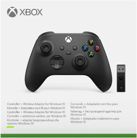 Manette Xbox avec adaptateur sans fil Windows 10 (Xbox Series)