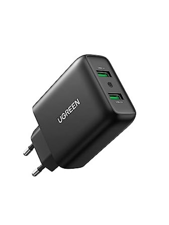 Chargeur Secteur USB 2 Ports UGREEN 18W Quick Charge 3.0