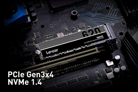 Lexar NM620 SSD 1To, M.2 2280 PCIe Gen3x4 NVMe