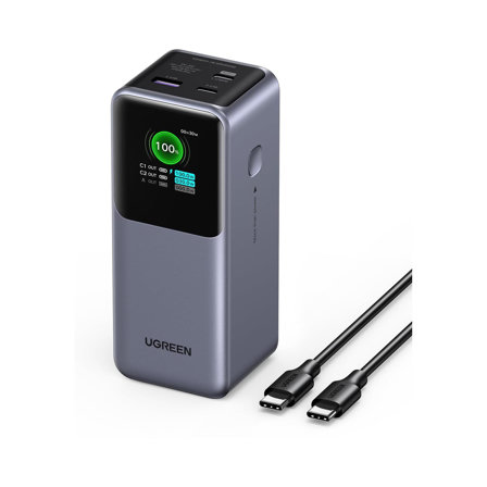 UGREEN Nexode Batterie Externe 20000mAh 130W Power Bank Charge Rapide de 3 Ports PD QC 3.0