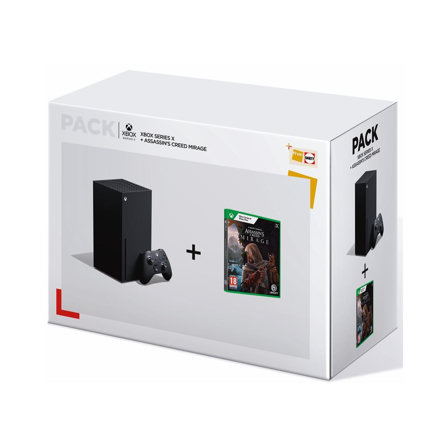 Pack Console Xbox Series X Noir + Assassin's Creed Mirage Xbox