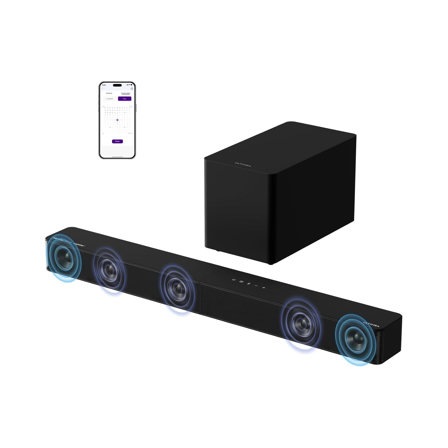 Barre de Son TV avec Dolby Atmos ULTIMEA 5.1ch avec Caisson de Basses pour TV, 340W