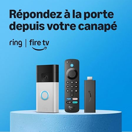 Super pack à prix cassé : Amazon Fire TV Stick HD + Sonnette Vidéo Ring Sans Fil