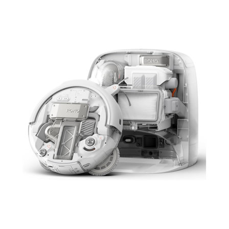 DJI ROMO P Robot Aspirateur Laveur au Design Transparent