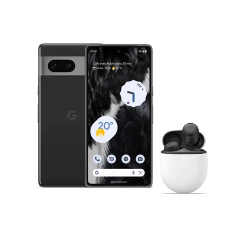 Smartphone GOOGLE Pixel 7 Noir 128Go 5G + Ecouteurs GOOGLE Pixel Buds Pro Noir