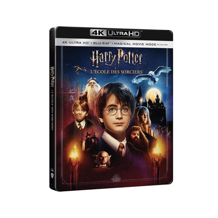 Harry Potter à l'école des sorciers en 4K Ultra-HD + Blu-Ray - Édition SteelBook limitée