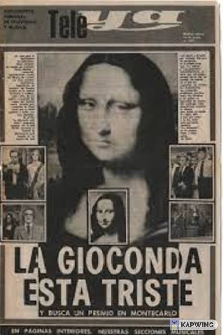 la gioconda está triste