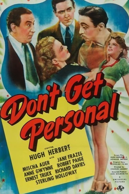 don't get personal