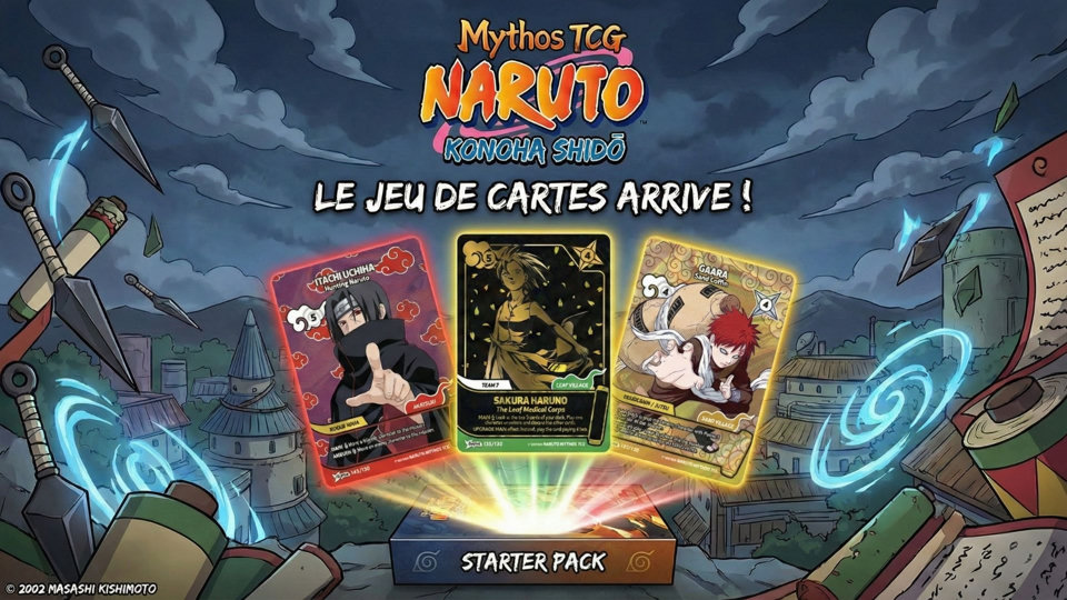 Naruto mythos TCG : la date de sortie est officielle, rendez-vous le 13 mars 2026