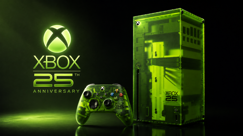 Xbox fête ses 25 ans avec une Series X translucide vert OG