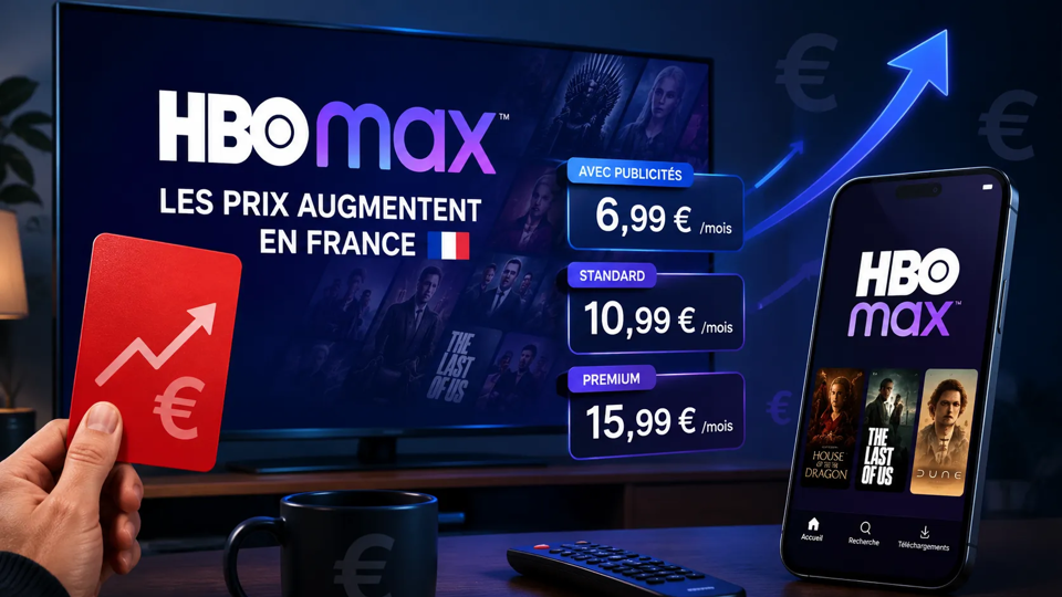 HBO Max augmente ses prix en France : jusqu’à 2 € de plus par mois