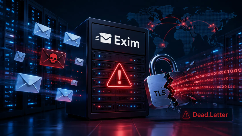 Exim corrige une faille critique “Dead.Letter” qui expose certains serveurs mail à une exécution de code à distance