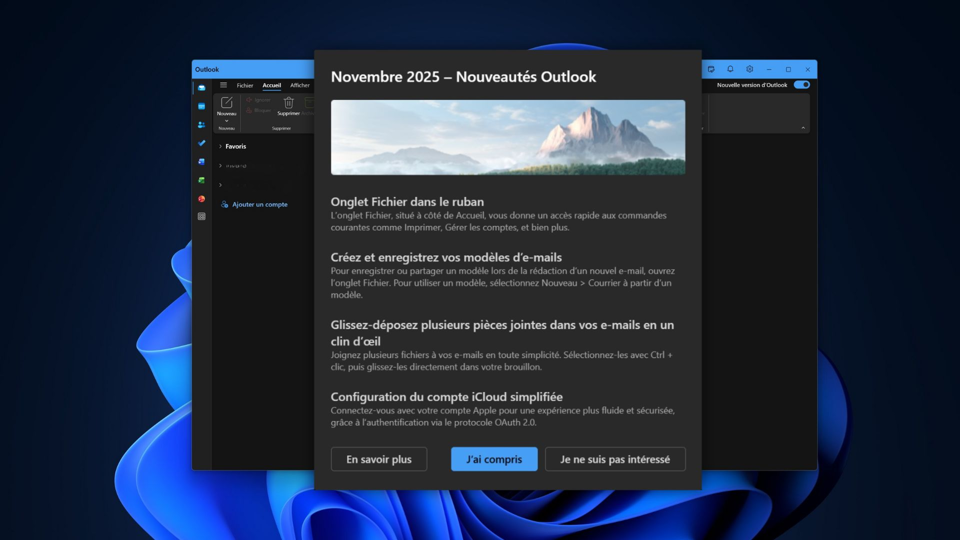 Outlook se modernise : 4 nouveautés à ne pas manquer en novembre 2025